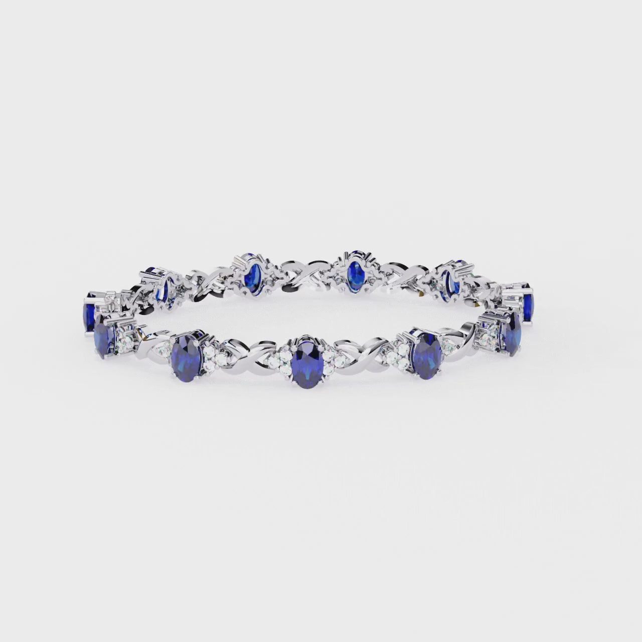 The Aillery Blue Oval Bracelet