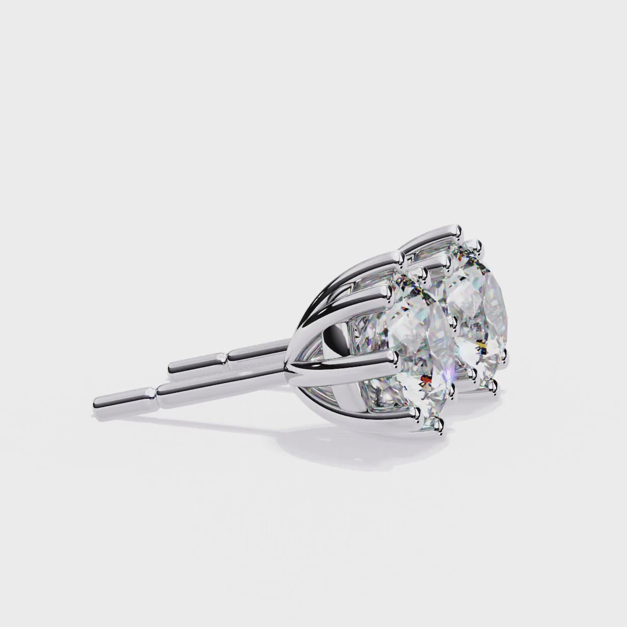 The Ziifle Round Multi Prong Stud Earrings